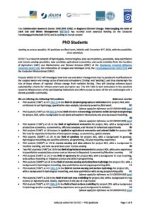 DETECT_PhD_positions | GEWEX